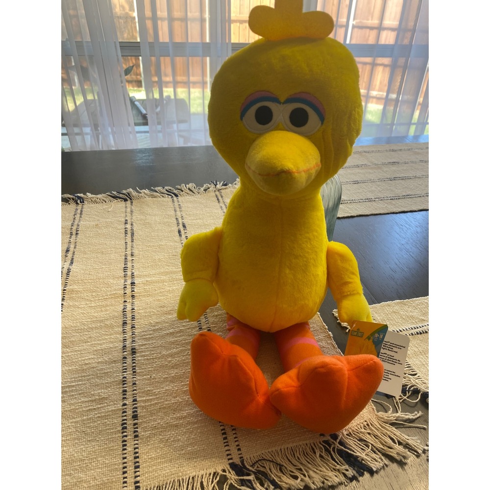 Sesame Street Big‎ Bird Toccata Plush Just Play 2024 Yellow Bird Toy 13 Inch NWT
